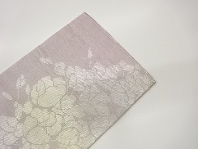  花葉模様織出し名古屋帯